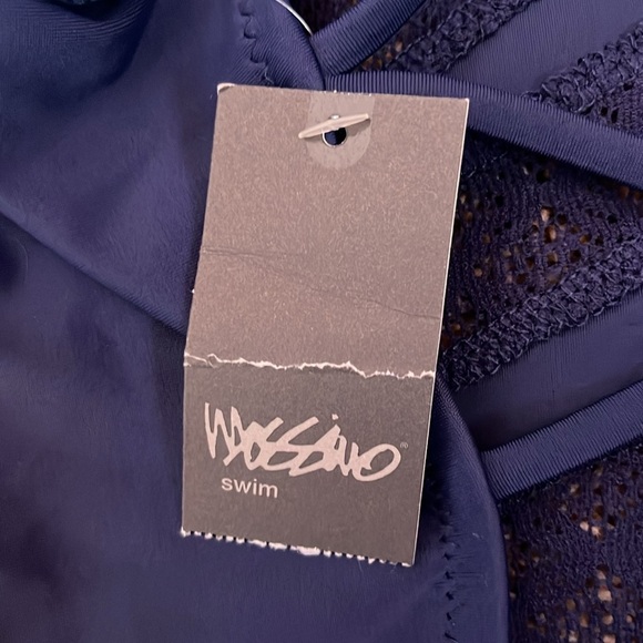 Mossimo navy with lace inlay swimsuit - Picture 5 of 5